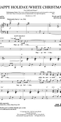 Irving Berlin: Happy Holiday/White Christmas (SAB)
