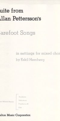 Barefoot Songs (SATB)