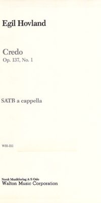 Egil Hovland: Credo (SATB)