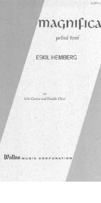 Eskil Hemberg: Magnificat (SATB Double Choir)