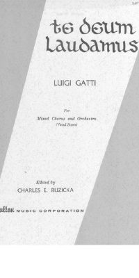 Gatti: Te Deum Laudamus (SATB)