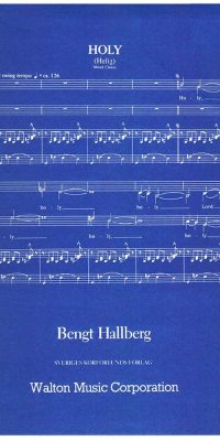 Bengt Hallberg: Holy (SATB)