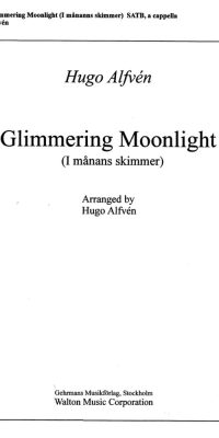 Glimmering Moonlight (SATB a Cappella)