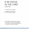 Edwin Fissinger: Bryan Kelly: O Be Joyful In The Lord (Psalm 100) (SATB)