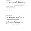 Edwin Fissinger: Sweet-and-Twenty (SATB)