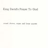 Gilbert M. Martin: King David's Prayer to God (SATB)