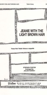 Foster: Jeanie with the Light Brown Hair (3 Part Treble)