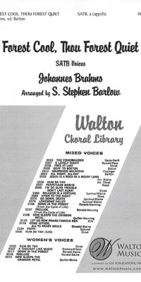 Brahms: fuerest Cool, Thou fuerest Quiet (SATB a Cappella)