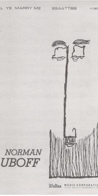 Norman Luboff: Will Ye Marry Me (SATB)
