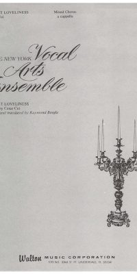 Cui: Secret Loveliness (SATB a Cappella)