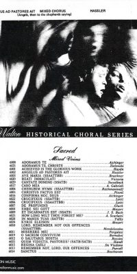 Hassler: Angelus ad Pastores Ait (SATB)