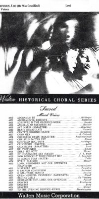 Lotti: Crucifixus a“ 10 (SATB [10-Part])