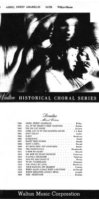 Wilbye: Adieu, Sweet Amarillis (SATB)