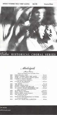 Greaves: Sweet Nymphs That Trip Along (SSATB a cappella)
