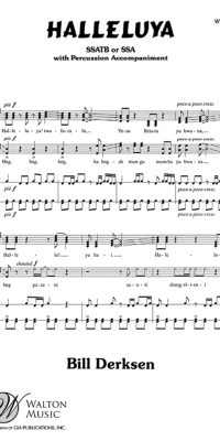Bill Derksen: Halleluya (SSA/SSATB)