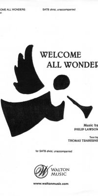 Lawson: Welcome All Wonders(SATB) (SATB a Cappella)