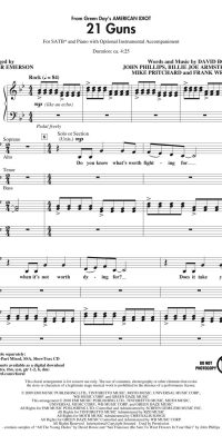21 Guns from Green Day's American Idiot