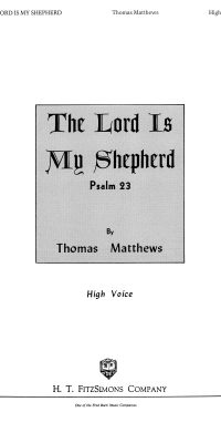 The Lord Is My Shepherd(High Voice)