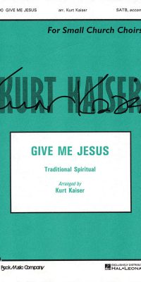 Give Me Jesus (SATB)