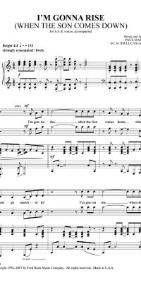 I'M Gonna Rise Pno (SATB)
