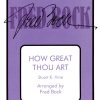 How Great Thou Art (SATB)