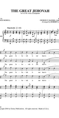 The Great Jehovah (SATB)