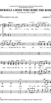 Herself A Rose Who Was A Rose (SATB)