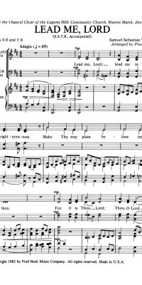 Lead Me, Lord (SATB)