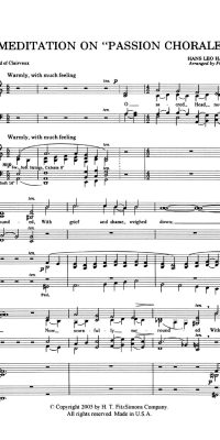 Meditation On "Passion Chorale" (SATB)