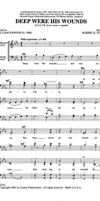 Deep Were His Wounds (SATB)