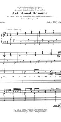 Antiphonal Hosanna