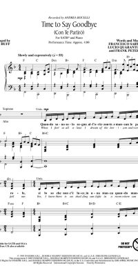 Time to say goodbye (Con te Partiro)SHOWTRAXCD