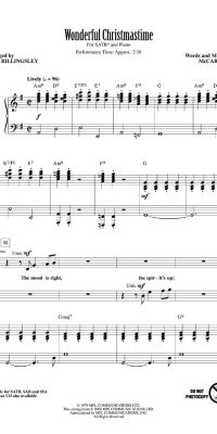 McCartney, Paul: Wonderful Christmastime (SATB)