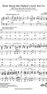 How Deep The Father's Love fuer Us (SATB)