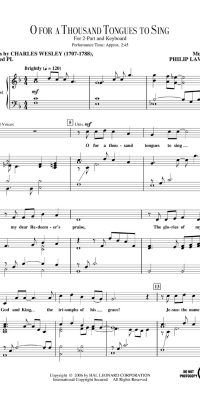 O For A Thousand Tongues to Sing