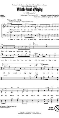 With The Sound Of Singing (SATB)