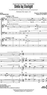 Stella By Starlight (The Uninvited) - SATB