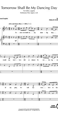 Philip Stopford: Tomorrow Shall Be My Dancing Day (SATB)