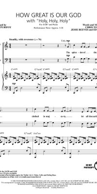 How Great Is Our God with Holy, Holy, Holy (SAB)
