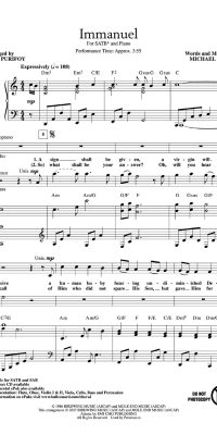 John Purifoy: Immanuel (SATB)
