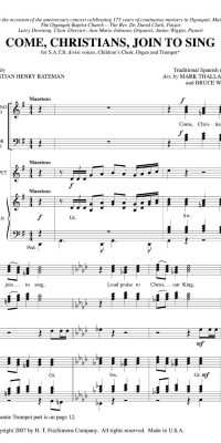 Come, Christians, Join To Sing