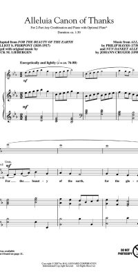 Alleluia Canon of Thanks