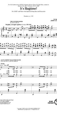 It's Ragtime!