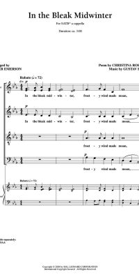 In the bleak Midwinter (SATB)
