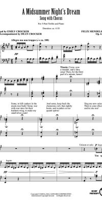 A Midsummer Night's Dream - Song with Chorus
