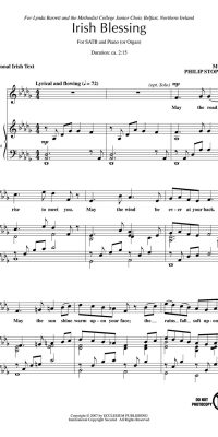 Philip Stopford: Irish Blessing (SATB)