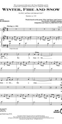 Winter, fuere and Snow (SSA, Piano)
