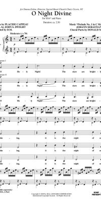 O Night Divine (SSA, Piano)