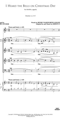 I Heard the Bells on Christmas Day (SSATB a cappella)