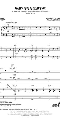 Jerome Kern: Smoke Gets in Your Eyes (SATB)